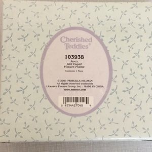 NEW cherished  teddies girl Cupid picture frame